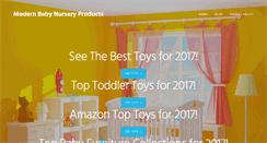 Desktop Screenshot of modernbabynursery.net